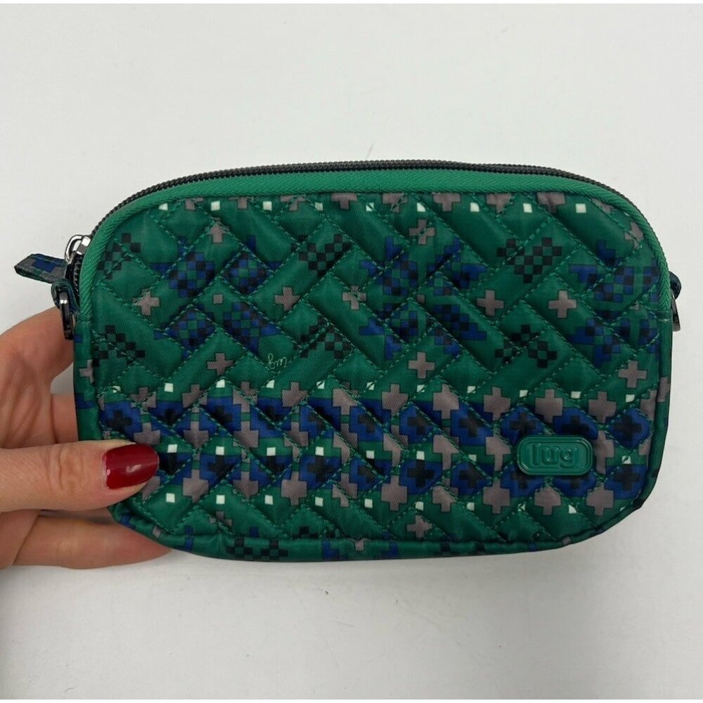 Lug Coupe Convertible Pouch Bag FAIR ISLE GREEN No Strap